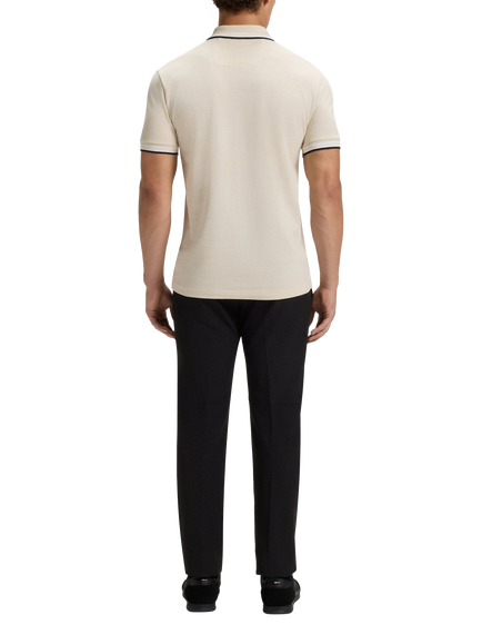 HUGO BOSS BOSS Cotton Polo Shirt, Open White - view 2, Open White