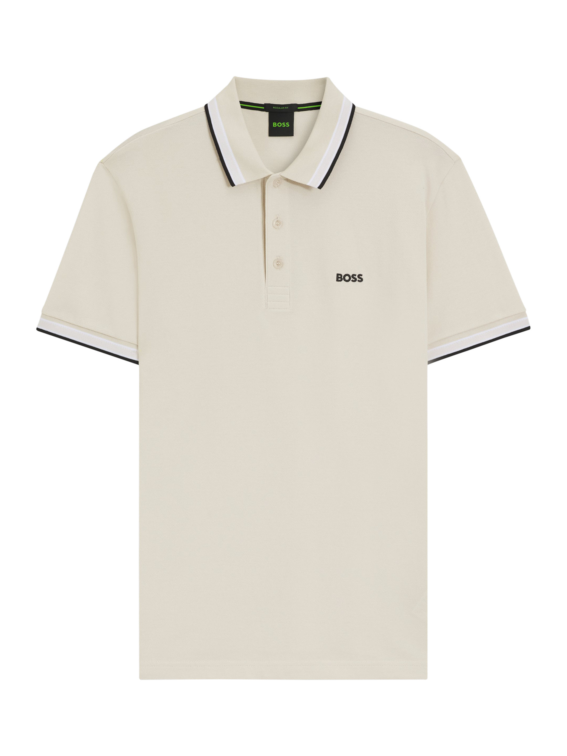 Product image 4 of 5, which shows HUGO BOSS BOSS Cotton Polo Shirt, Open White, L