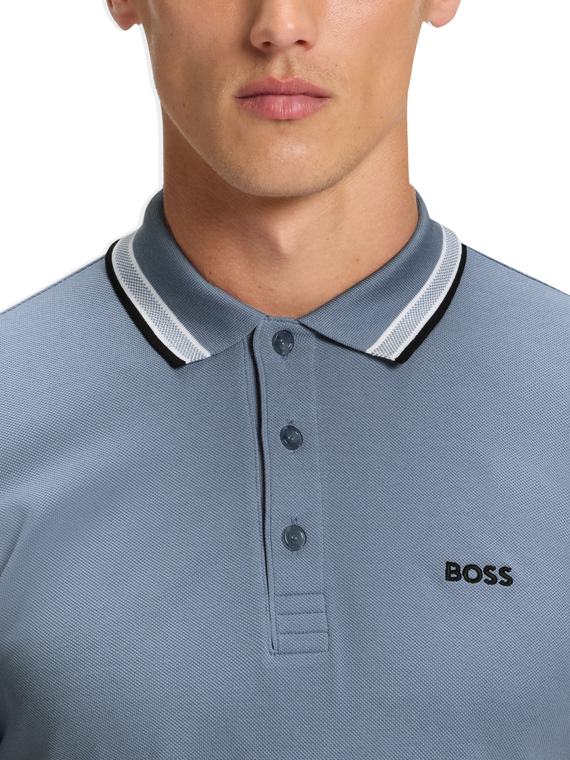 Product image 5 of 5, which shows HUGO BOSS Polo Shirt, Mid Blue, L
