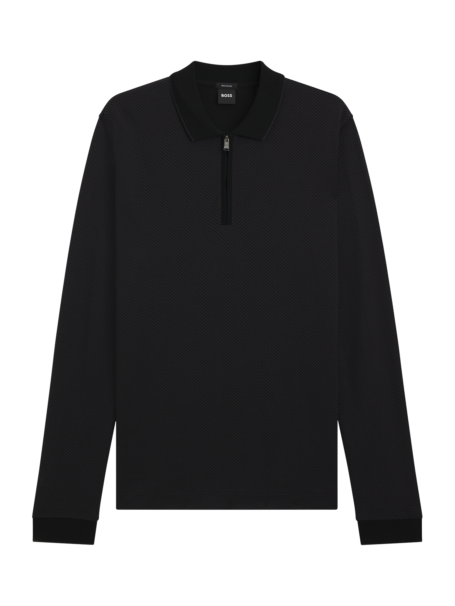 Product image 4 of 5, which shows HUGO BOSS BOSS Quarter Zip Jumper, Black, M