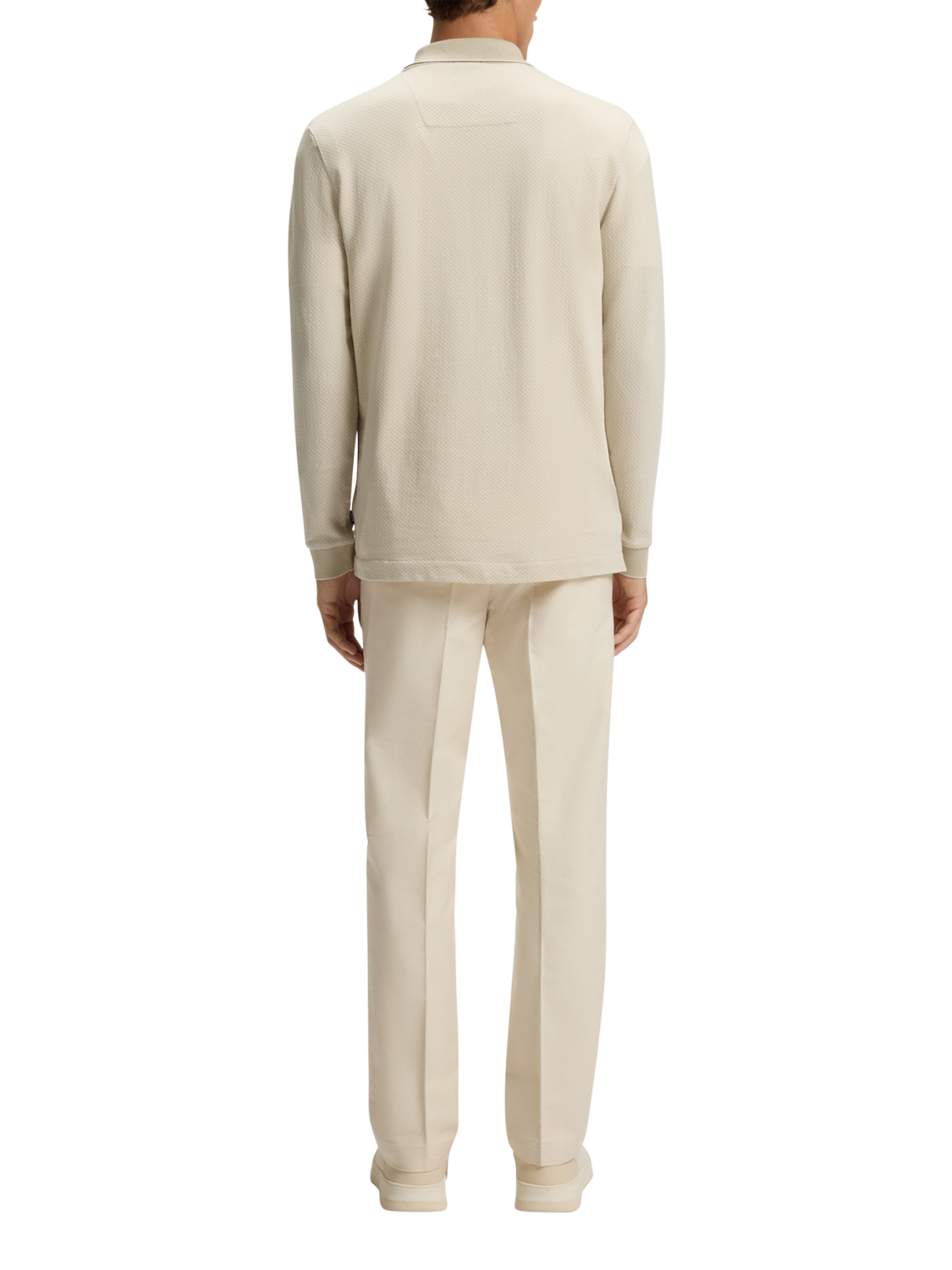 Product image 2 of 5, which shows HUGO BOSS BOSS Quarter Zip Jumper, Open White, S