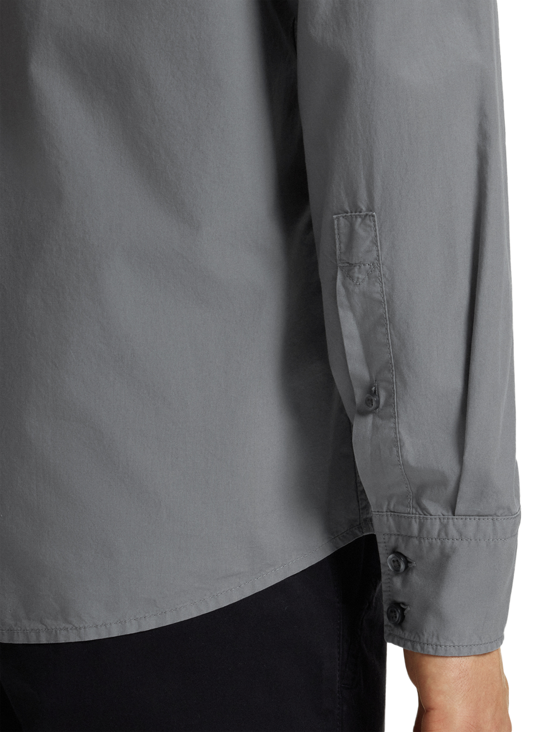 Product image 5 of 6, which shows HUGO BOSS Logo Cotton Shirt, Open Grey, L