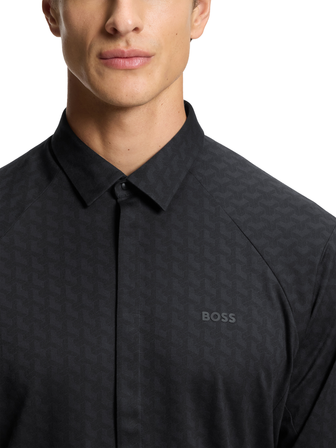 Product image 6 of 6, which shows BOSS Cotton Regular Fit Shirt, Dark Blue, M