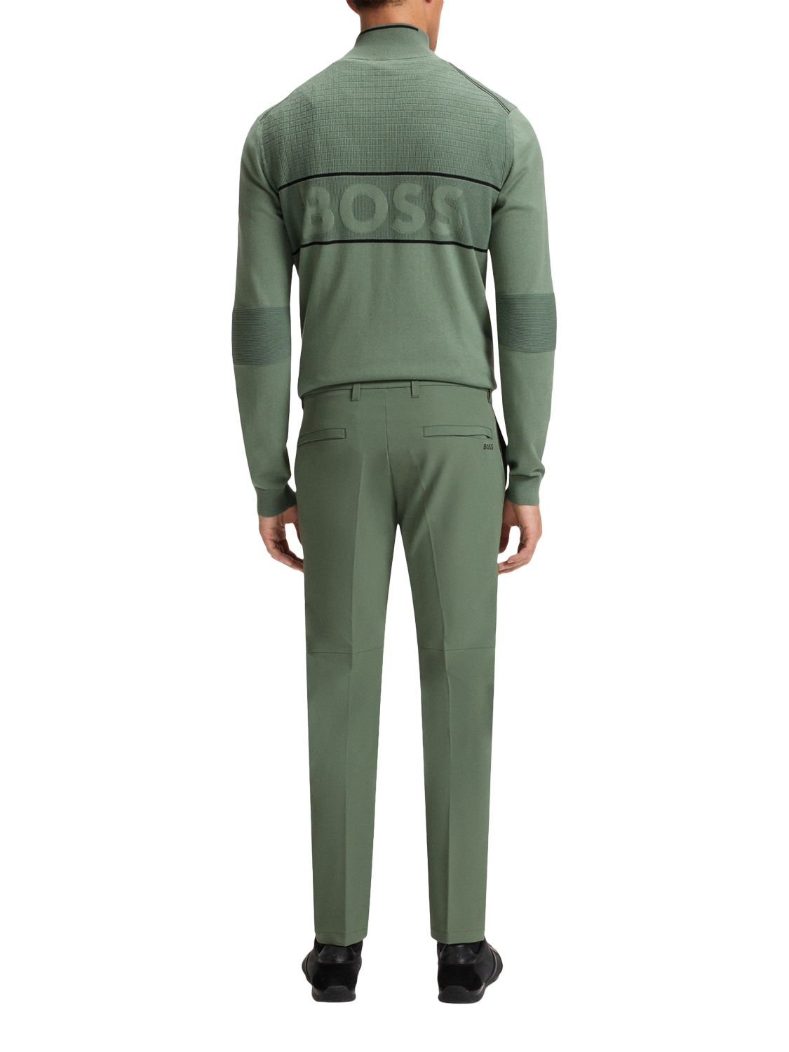 HUGO BOSS BOSS Commuter Slim Fit Trousers, Open Green
