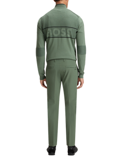 HUGO BOSS BOSS Commuter Slim Fit Trousers, Open Green - view 2, Open Green