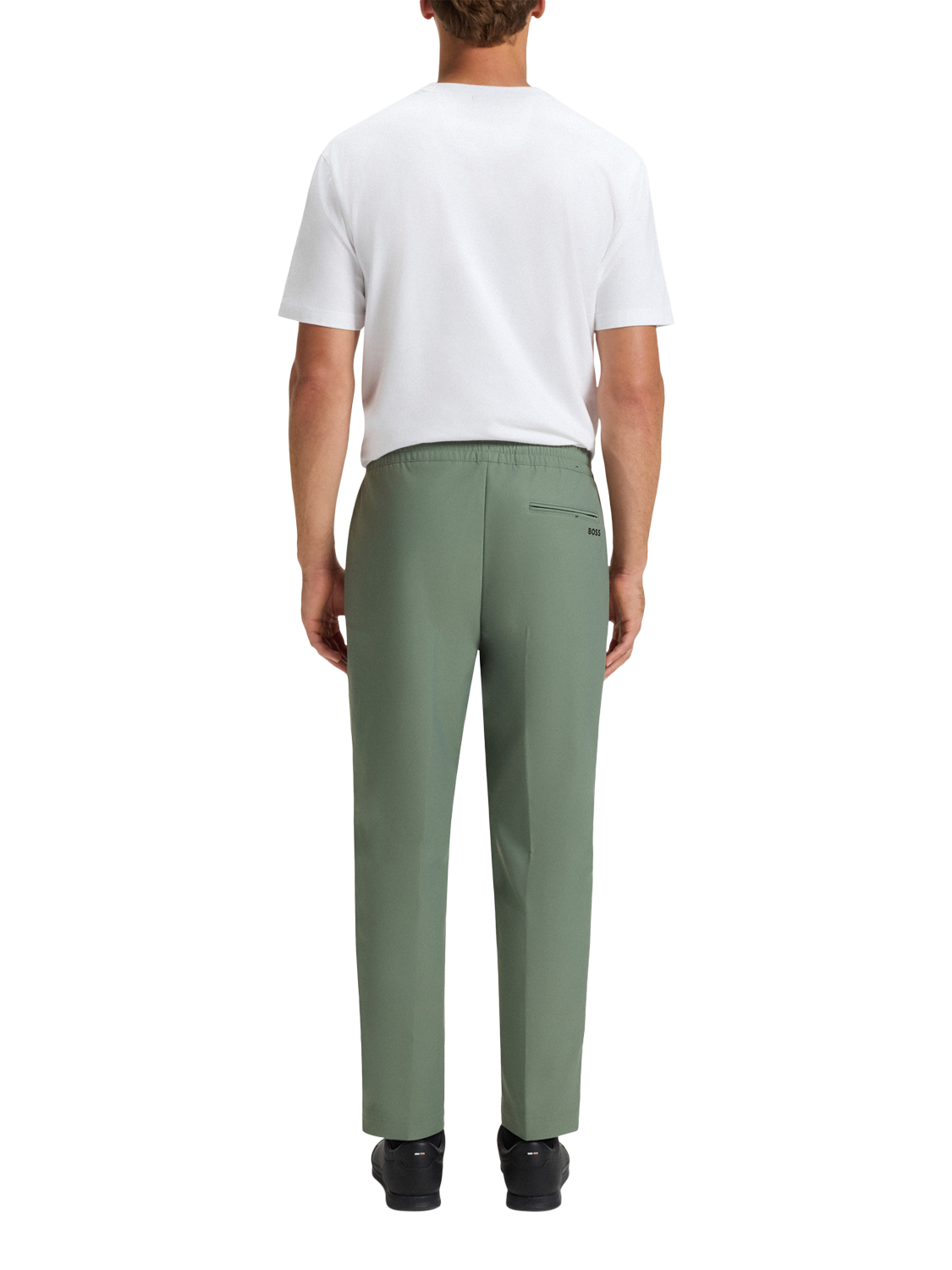 Product image 2 of 6, which shows HUGO BOSS Straight Leg Joggers, Open Green, 30R