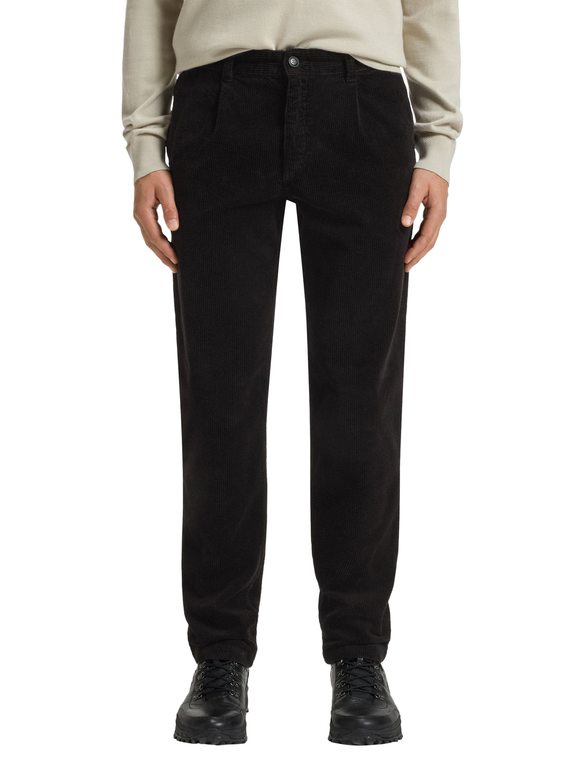 Product image 1 of 5, which shows HUGO BOSS BOSS Soft Motion Cotton Blend Chinos, Black, 32R