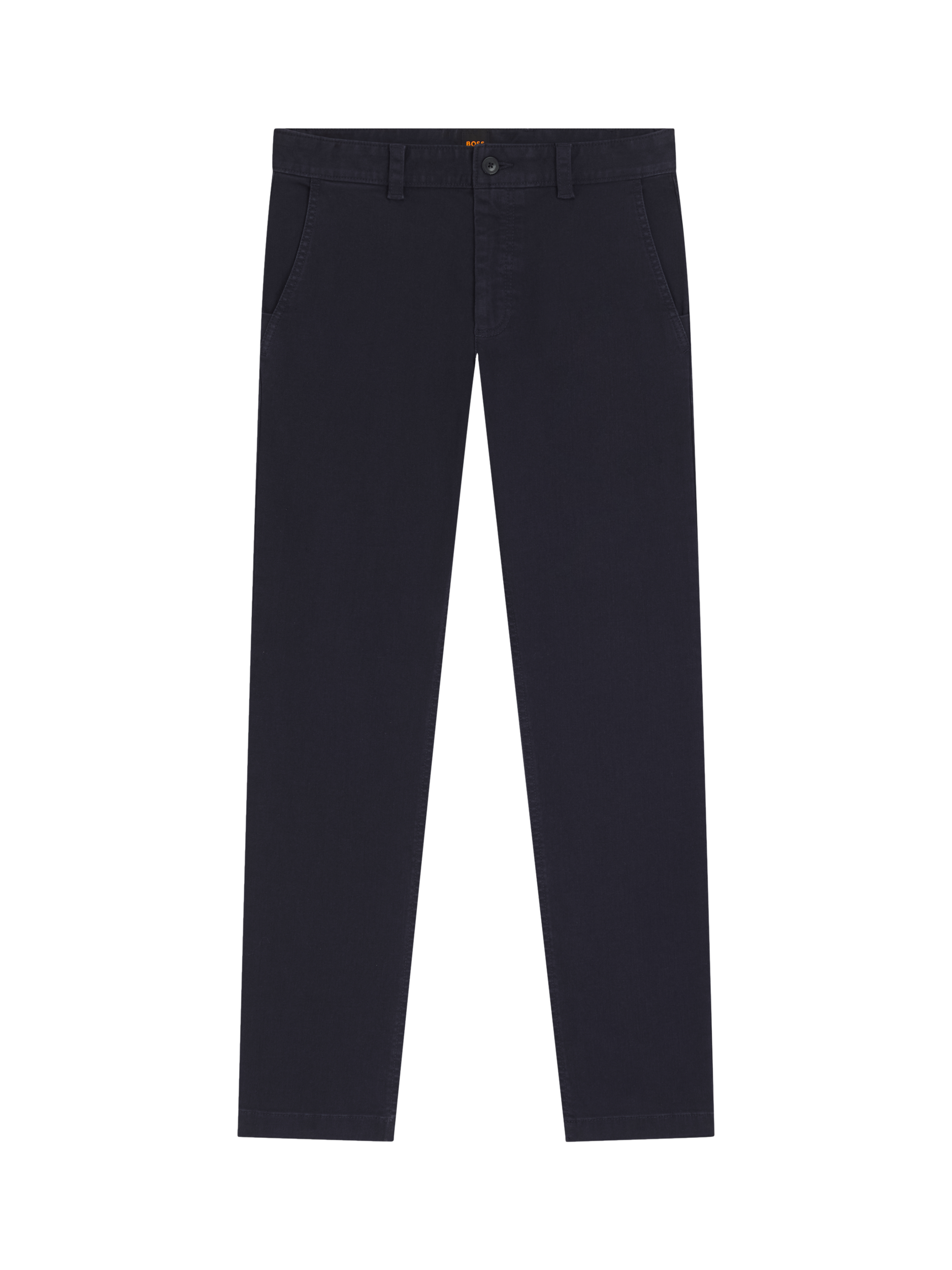 Product image 4 of 6, which shows HUGO BOSS Cotton Blend Chinos, Dark Blue, 34R