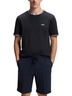 HUGO BOSS BOSS Taul Cotton Blend T-Shirt, Dark Blue, Dark Blue