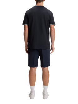 HUGO BOSS BOSS Taul Cotton Blend T-Shirt, Dark Blue - view 2, Dark Blue