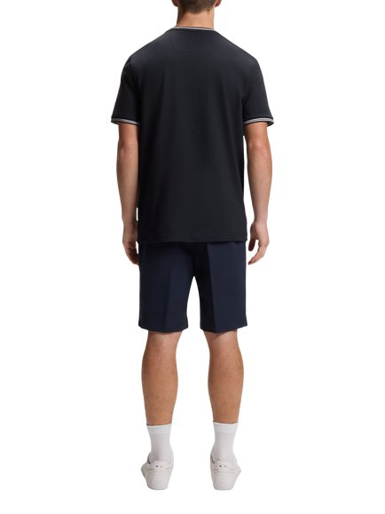 HUGO BOSS BOSS Taul Cotton Blend T-Shirt, Dark Blue - view 2, Dark Blue
