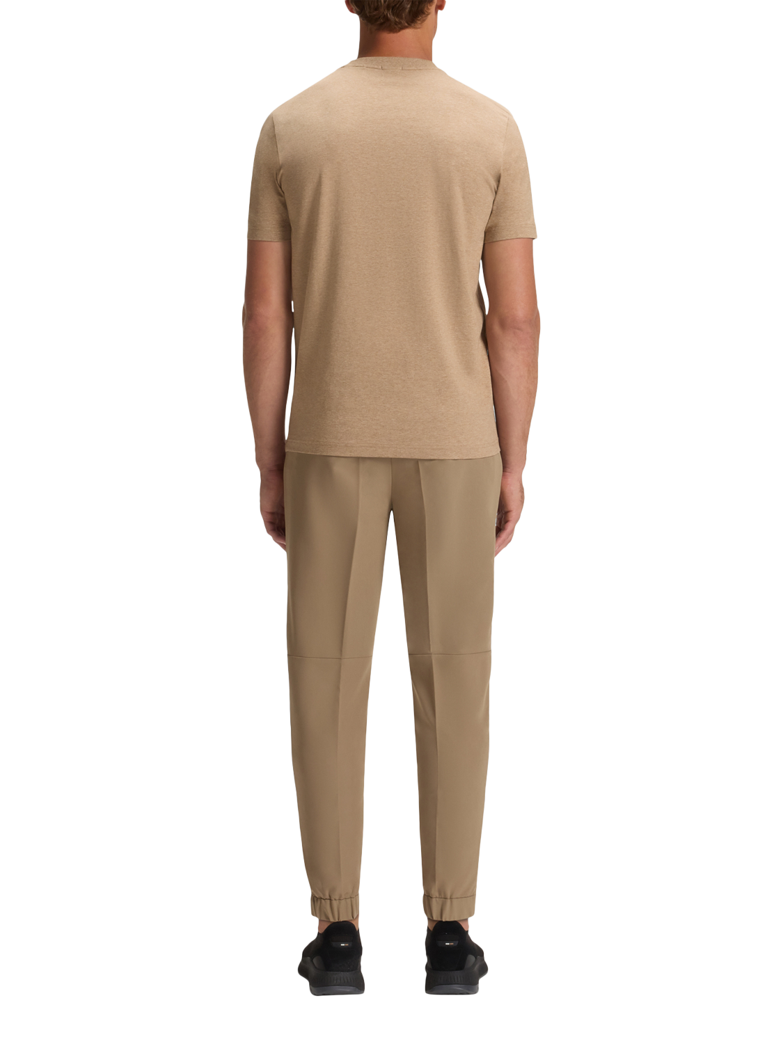 Product image 2 of 5, which shows HUGO BOSS Cotton Blend Logo T-Shirt, Medium Beige, XXL