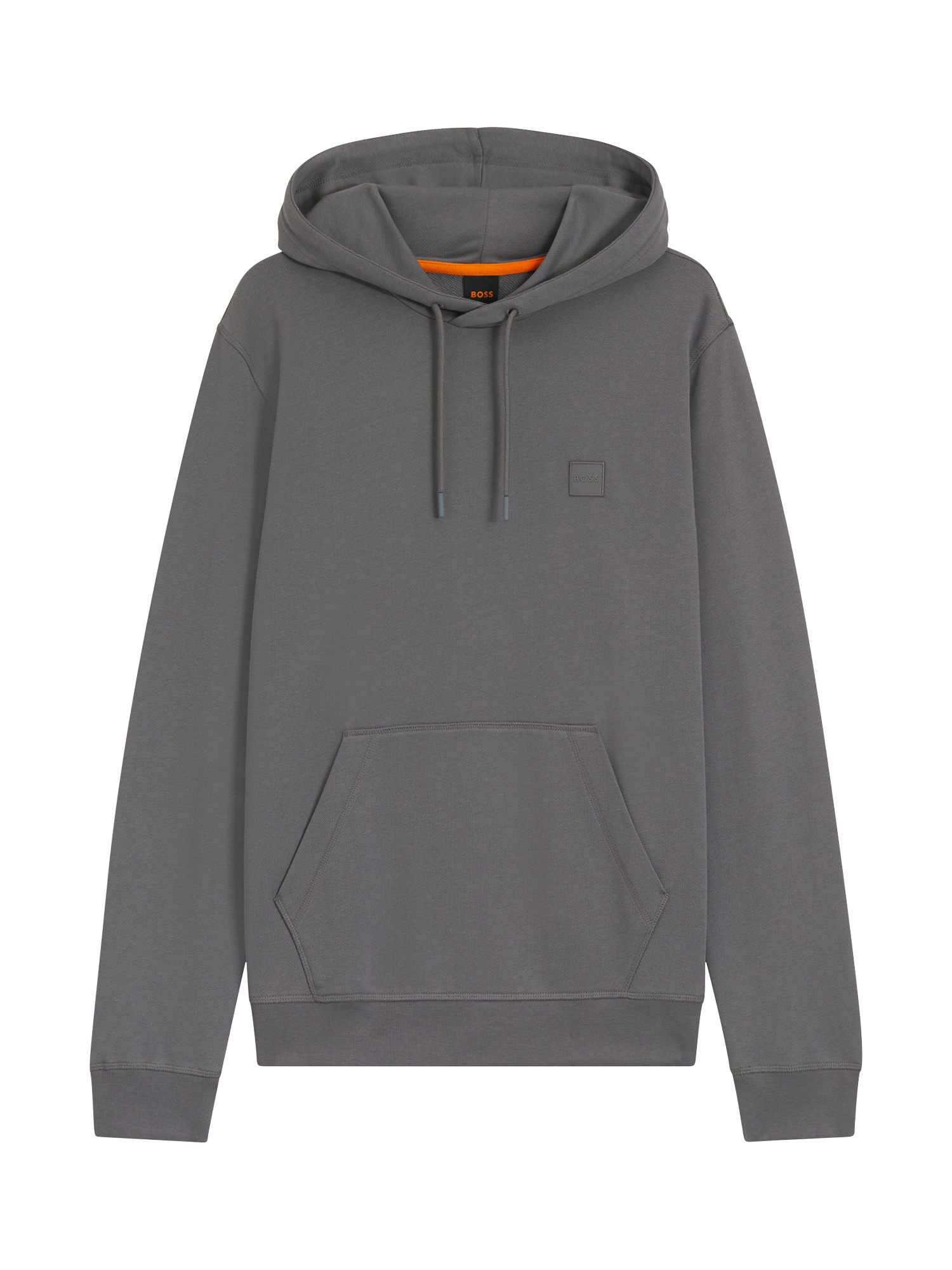 Product image 4 of 5, which shows BOSS Cotton Hoodie, Open Grey, M