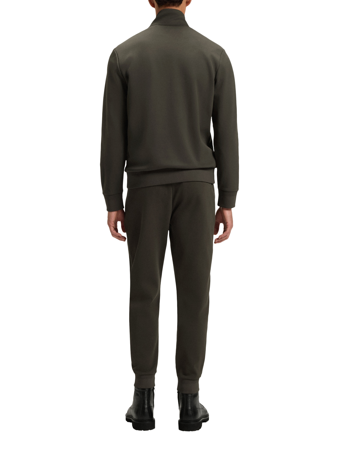 Product image 2 of 5, which shows HUGO BOSS Zip Neck Sweatshirt, Open Green, L