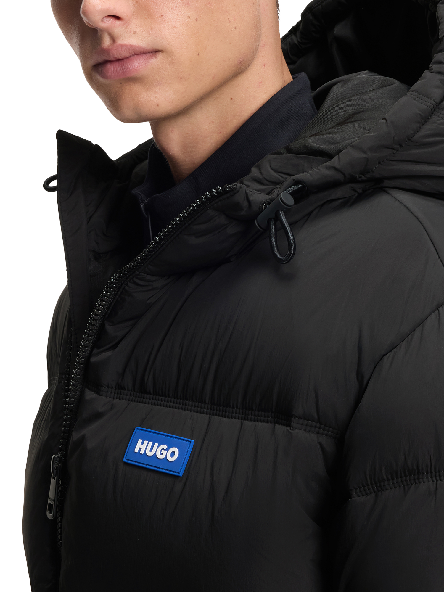 Product image 5 of 6, which shows HUGO Puffer Jacket, Black, S