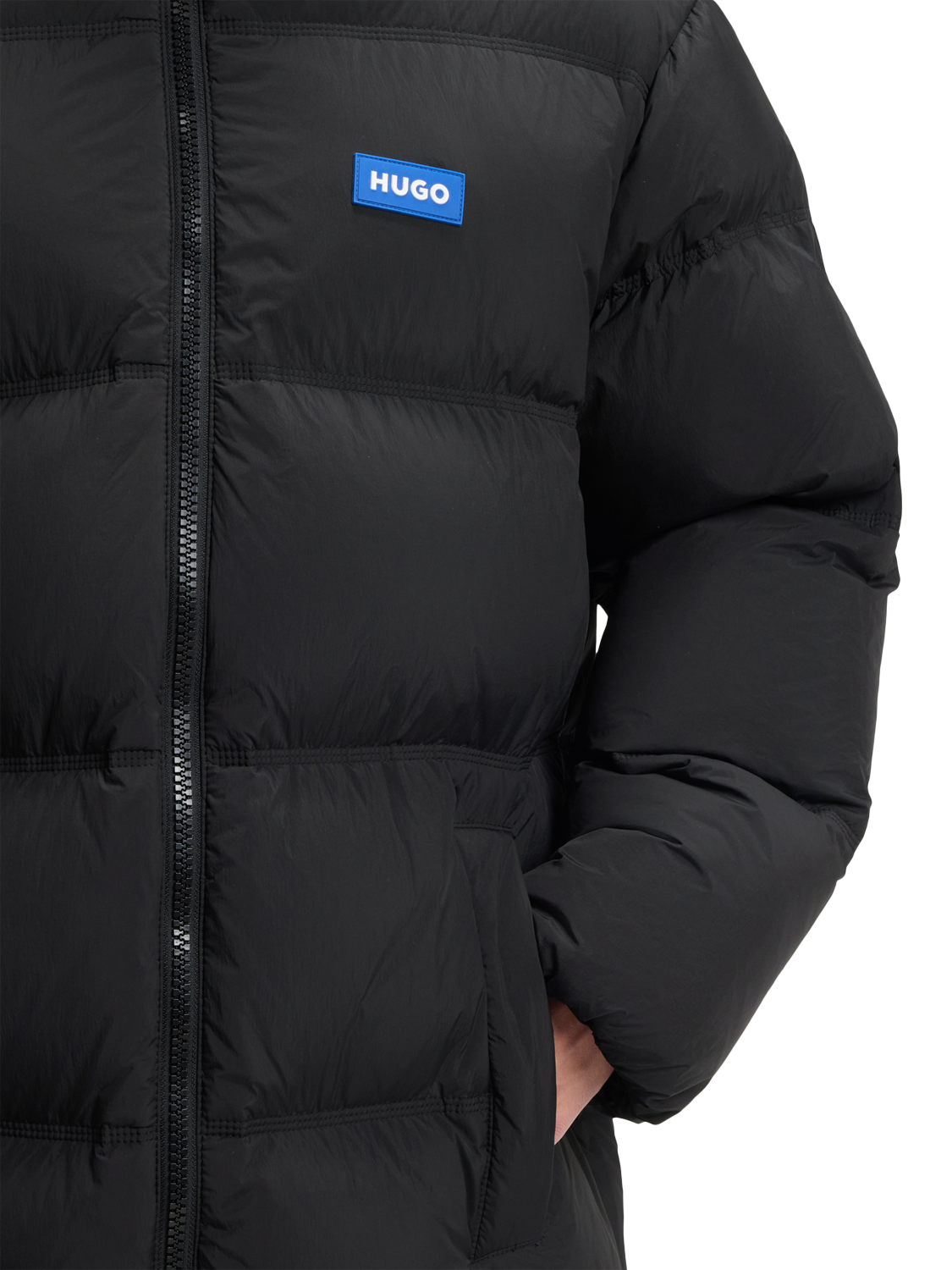 Product image 5 of 6, which shows HUGO Puffer Jacket, Black, S