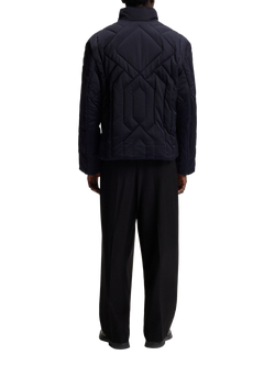 HUGO BOSS HUGO Quilted Satin Watter-Repellent Jacket, Navy - view 2, Navy