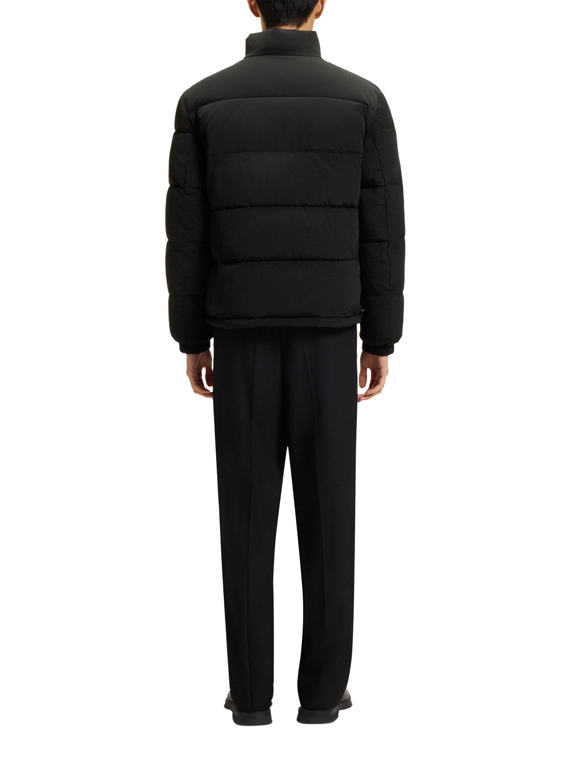Product image 2 of 6, which shows HUGO BOSS HUGO Zip Front Puffer Jacket, Black, M