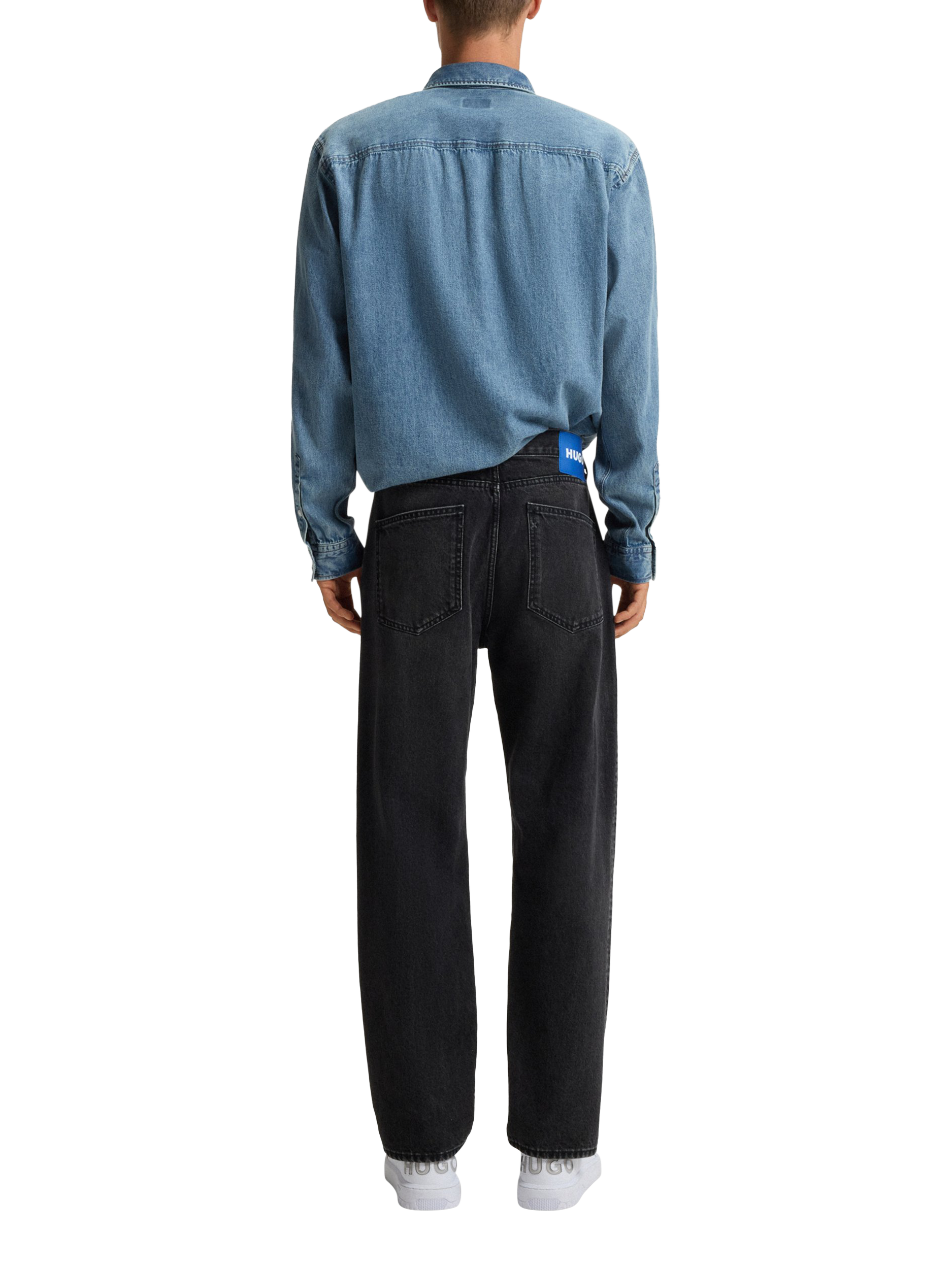 Product image 2 of 6, which shows HUGO BOSS HUGO Regular Fit Jeans, Charcoal, 32R