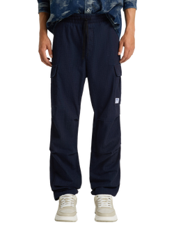 HUGO BOSS HUGO Relaxed Fit Cargo Trousers, Navy, Navy