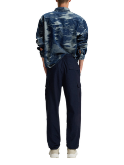 HUGO BOSS HUGO Relaxed Fit Cargo Trousers, Navy - view 2, Navy