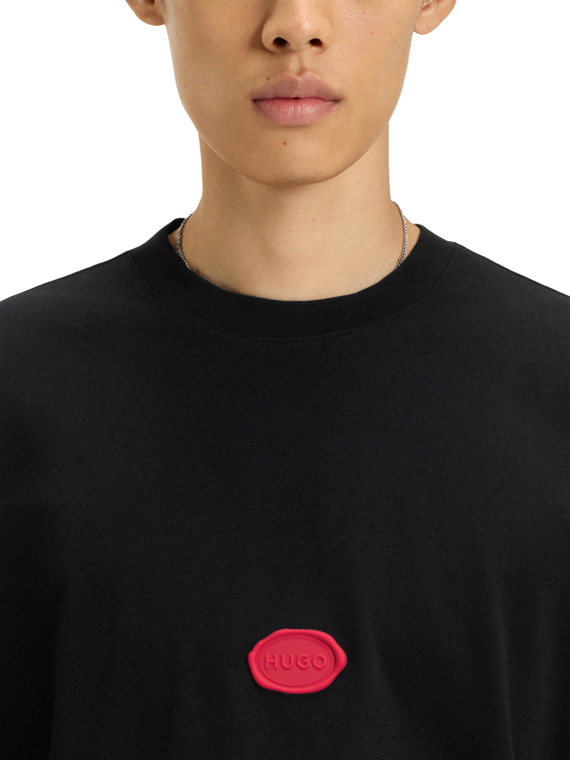 Product image 5 of 5, which shows HUGO BOSS Logo T-Shirt, Black, M