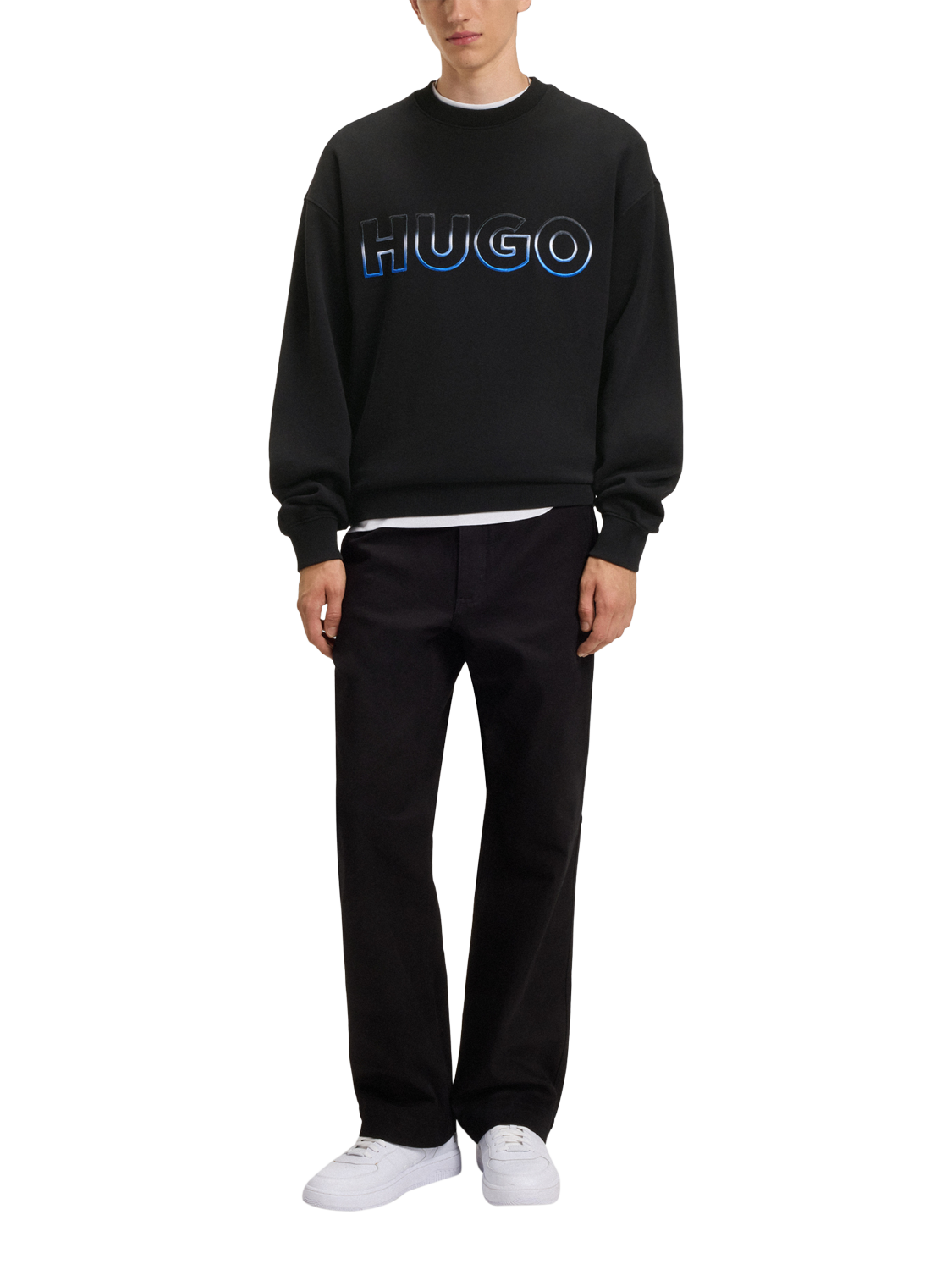 Product image 3 of 5, which shows HUGO BOSS Logo Sweatshirt, Black, XS