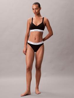 Calvin Klein Icon Cotton Modal Lift Bralette, Black
