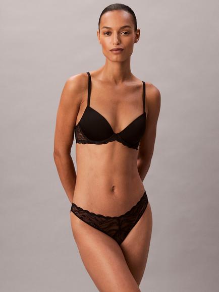 Calvin Klein Sensual Stretch Lace Lift Demi Bra, Black