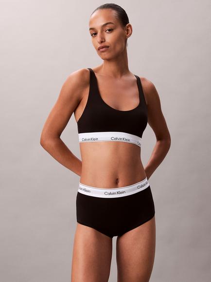 Calvin Klein Icon Cotton Modal Boyshort Knickers, Black, Black