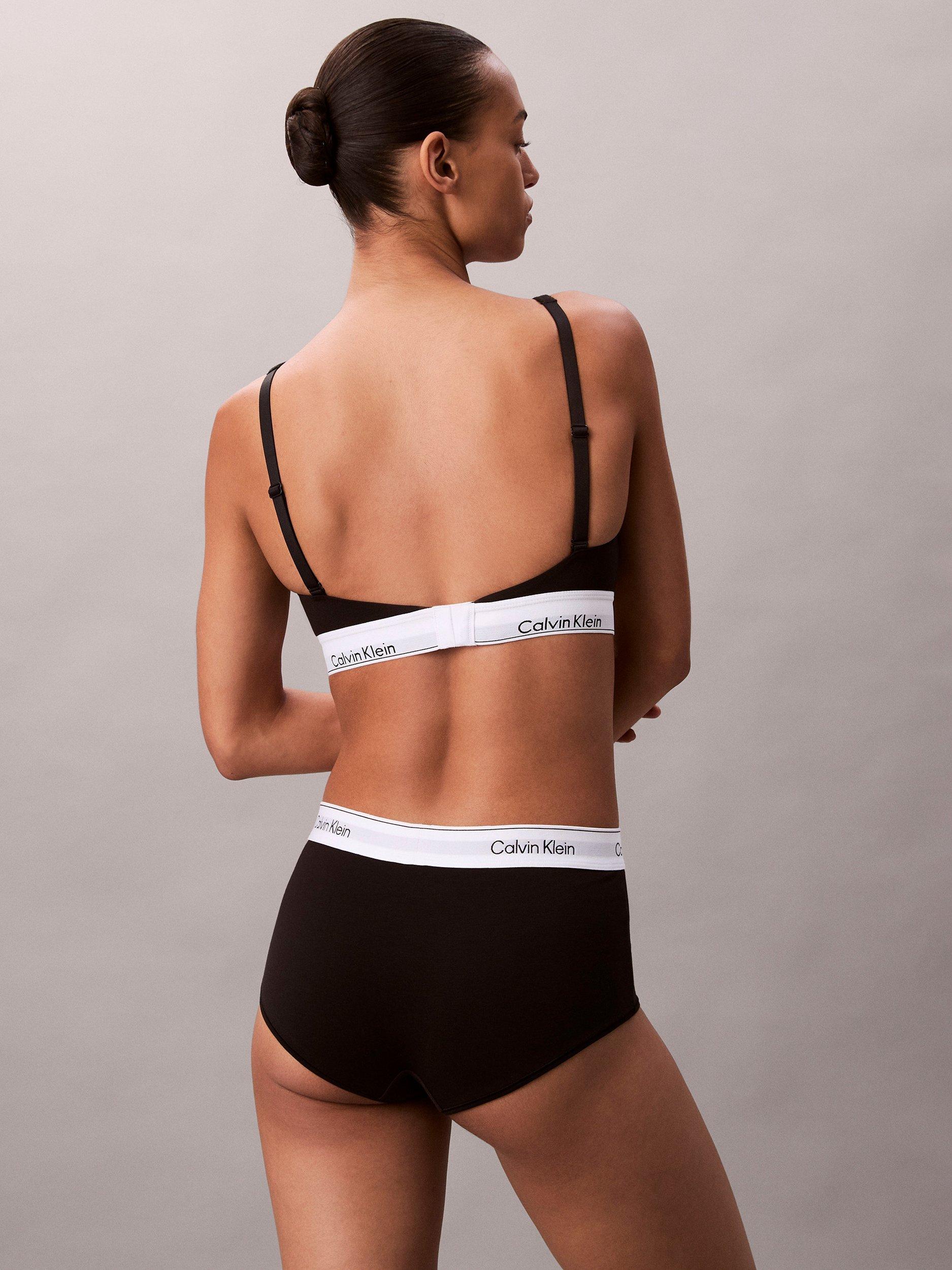 Product image 2 of 6, which shows Calvin Klein Icon Cotton Modal Boyshort Knickers, Black, S