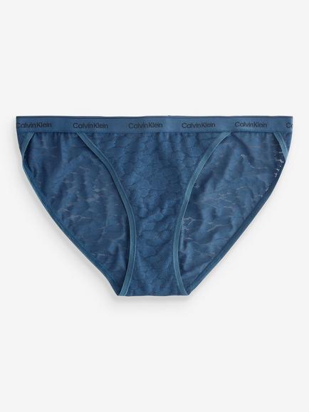 Calvin Klein Lace Bikini Knickers, Dark Denim, Dark Denim