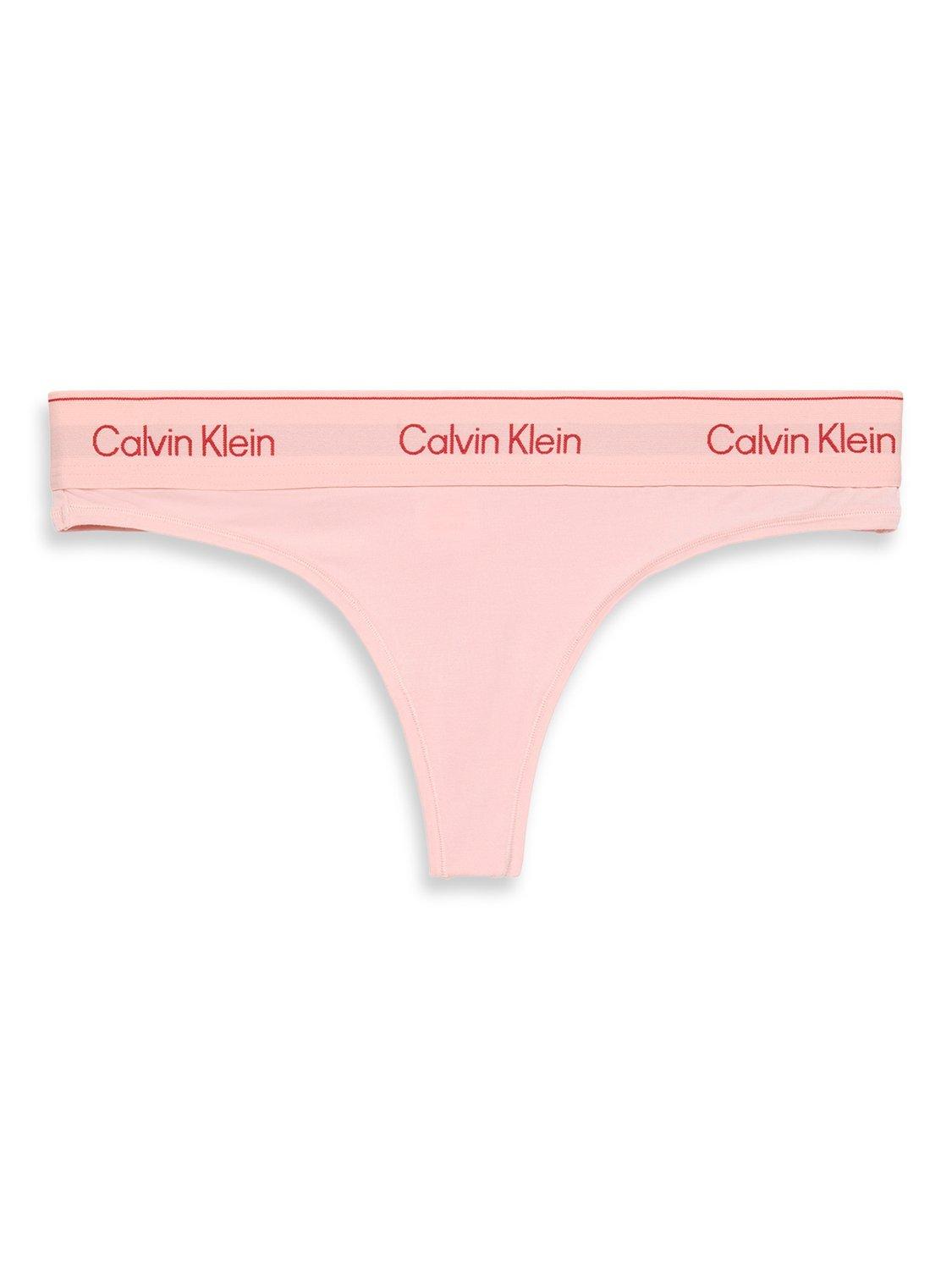 Product image 6 of 6, which shows Calvin Klein Icon Cotton Modal Thong, Potpourri, S