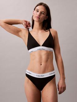 Calvin Klein Icon Cotton Modal Thong, Black