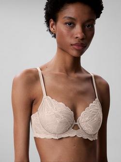 Calvin Klein Sensual Stretch Lace Plunge Bra, Dreamscape, Dreamscape