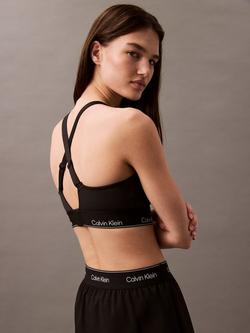 Calvin Klein CK Sport Breathable Quick-Dry High Impact Sports Bra, Black - view 2, Black