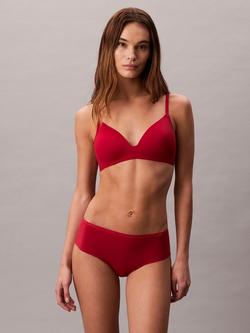 Calvin Klein Perfectly Fit Wire Free T-Shirt Bra, Red Stamp, Red Stamp