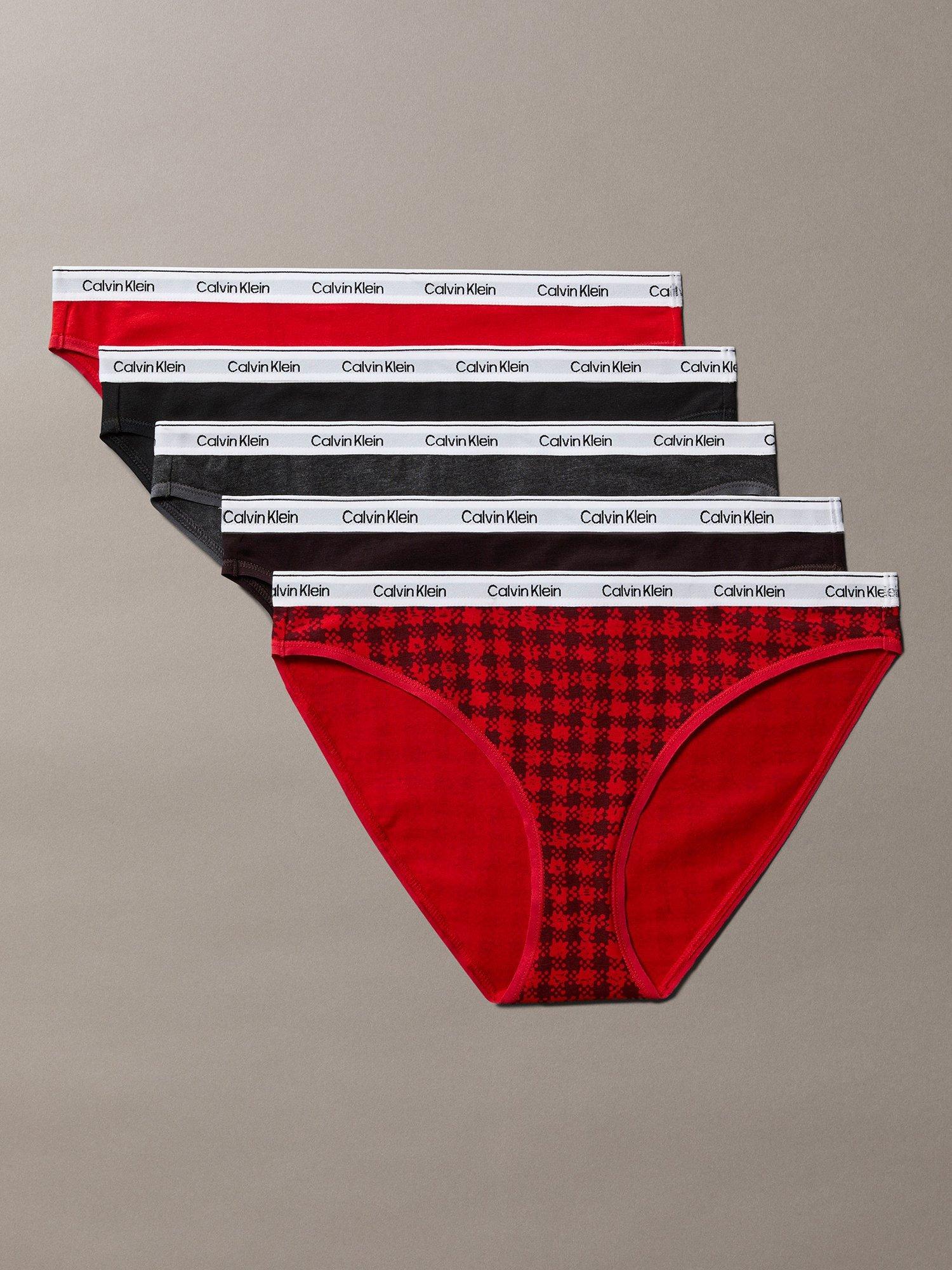 Calvin Klein Icon Logo Bikini Knickers, Pack of 5, Multi