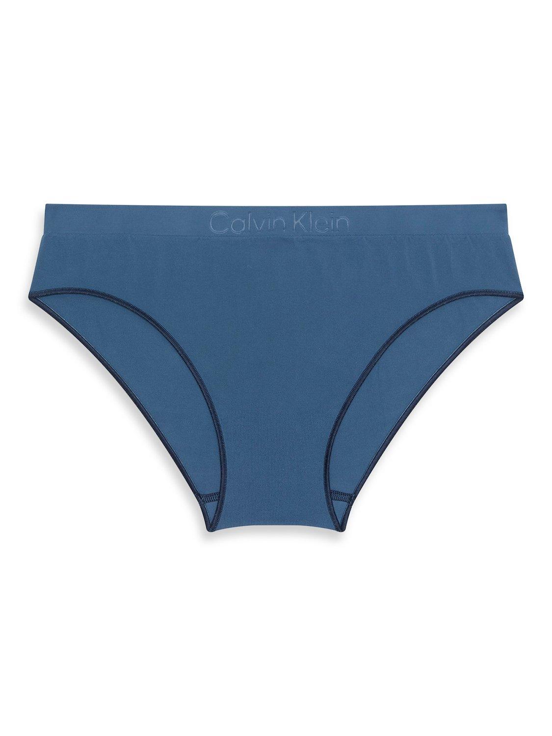 Product image 7 of 7, which shows Calvin Klein Bonded Flex Seamless Bikini Knickers, Dark Denim, M