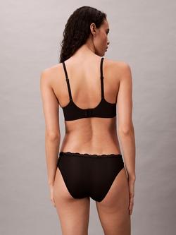 Calvin Klein Micro Stretch with Lace Bikini Knickers, Black - view 2, Black