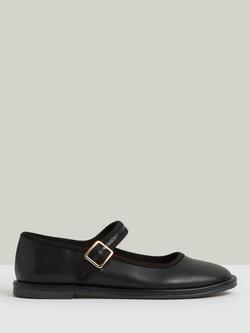 Reiss Kids' Nicole Leather Pumps, Black