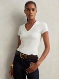 Reiss Leia V-Neck T-Shirt, White