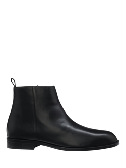 HUGO BOSS BOSS Tayil Leather Ankle Boots, Black, Black