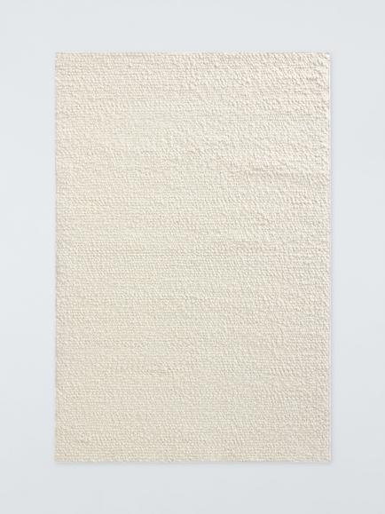 John Lewis Merino Wool Rich Boucle Hand Woven Rug, White, White