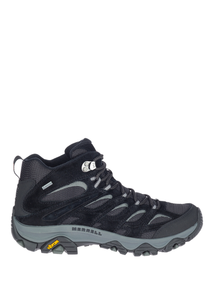 Merrell Moab 3 Mid GTX Waterproof Hiking Shoes, Black/Grey, Black/Grey