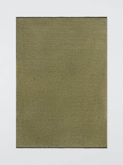 John Lewis Plain New Zealand Wool Rich Hand Woven Rug, Avocado
