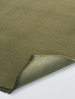 John Lewis Plain New Zealand Wool Rich Rug - view 2, Avocado
