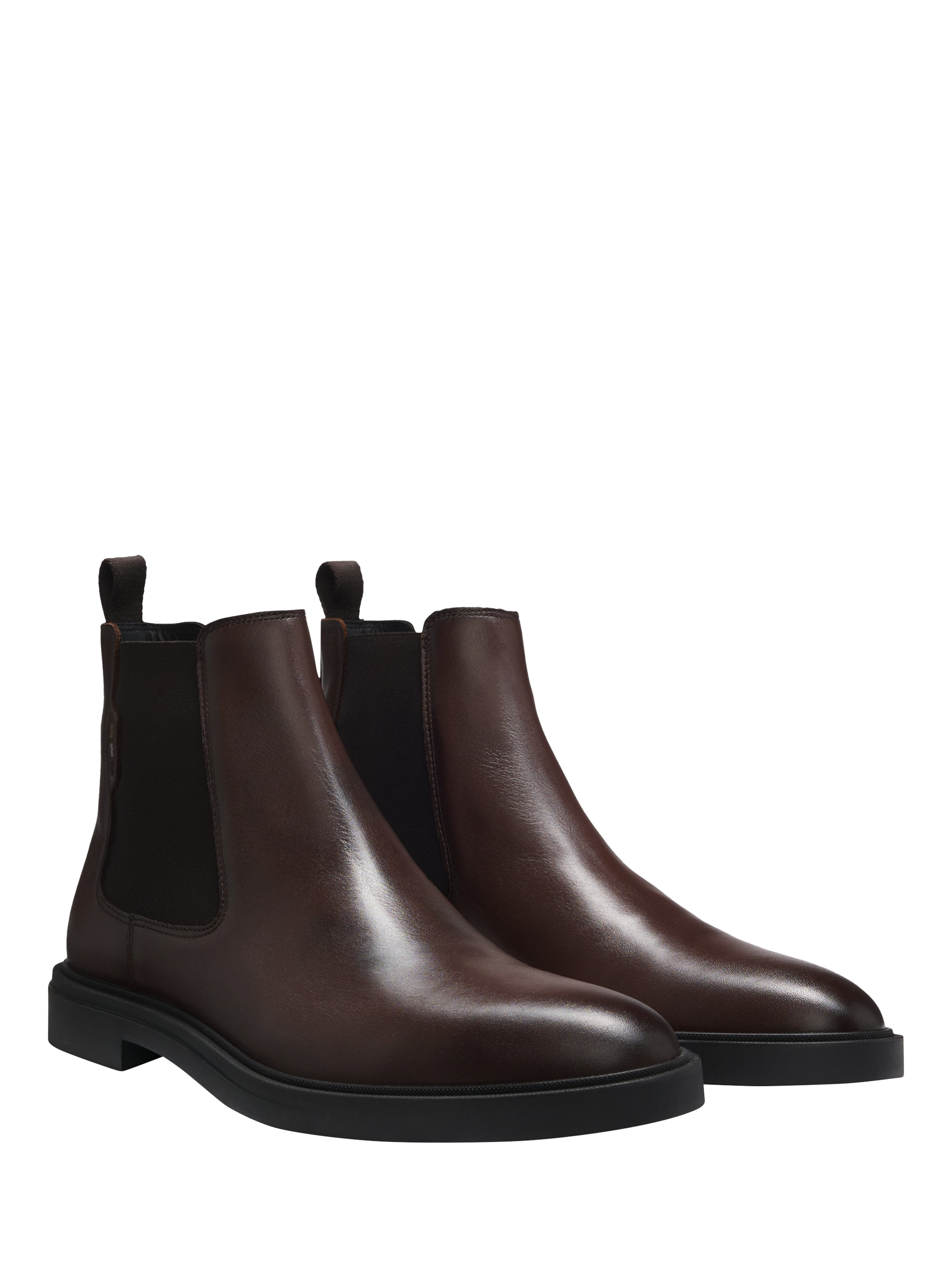 Product image 3 of 4, which shows HUGO BOSS Leather Chelsea Boots, Dark Brown, 8