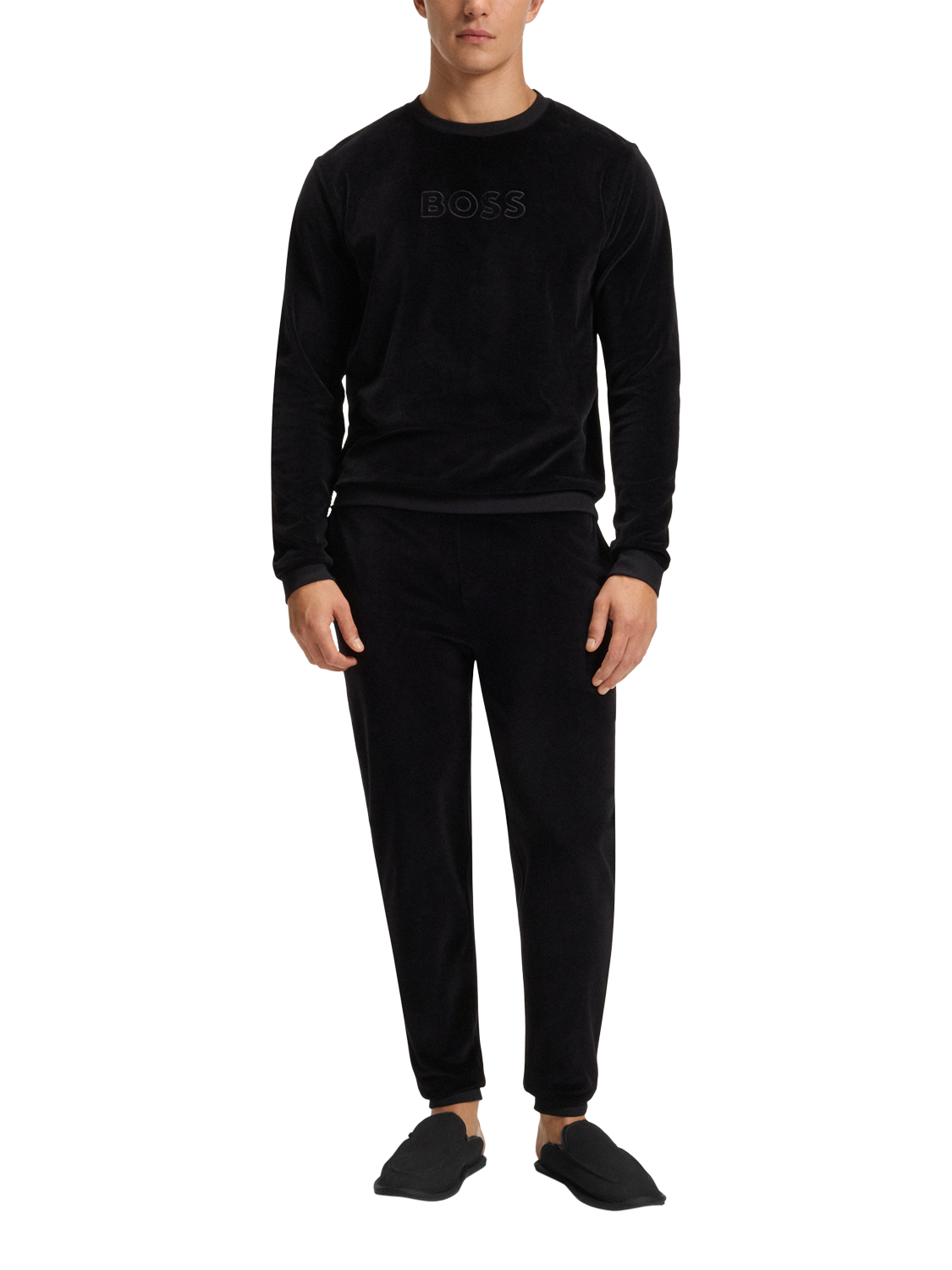 Product image 5 of 5, which shows HUGO BOSS BOSS Home Slippers, Black, 10