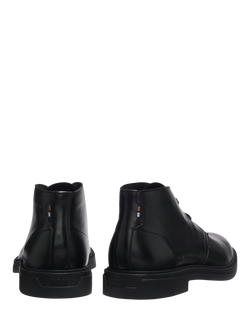 HUGO BOSS Leather Lace-up Desert Boots, Black - view 2, Black